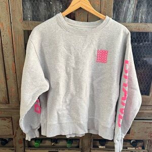 TNA Gray Sweater with Pink Details